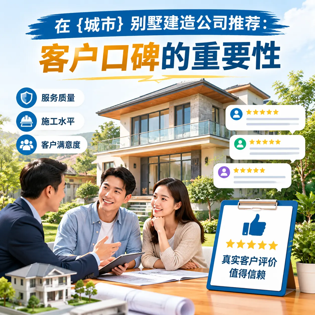 在 毕节 别墅建造公司推荐:客户口碑的重要性