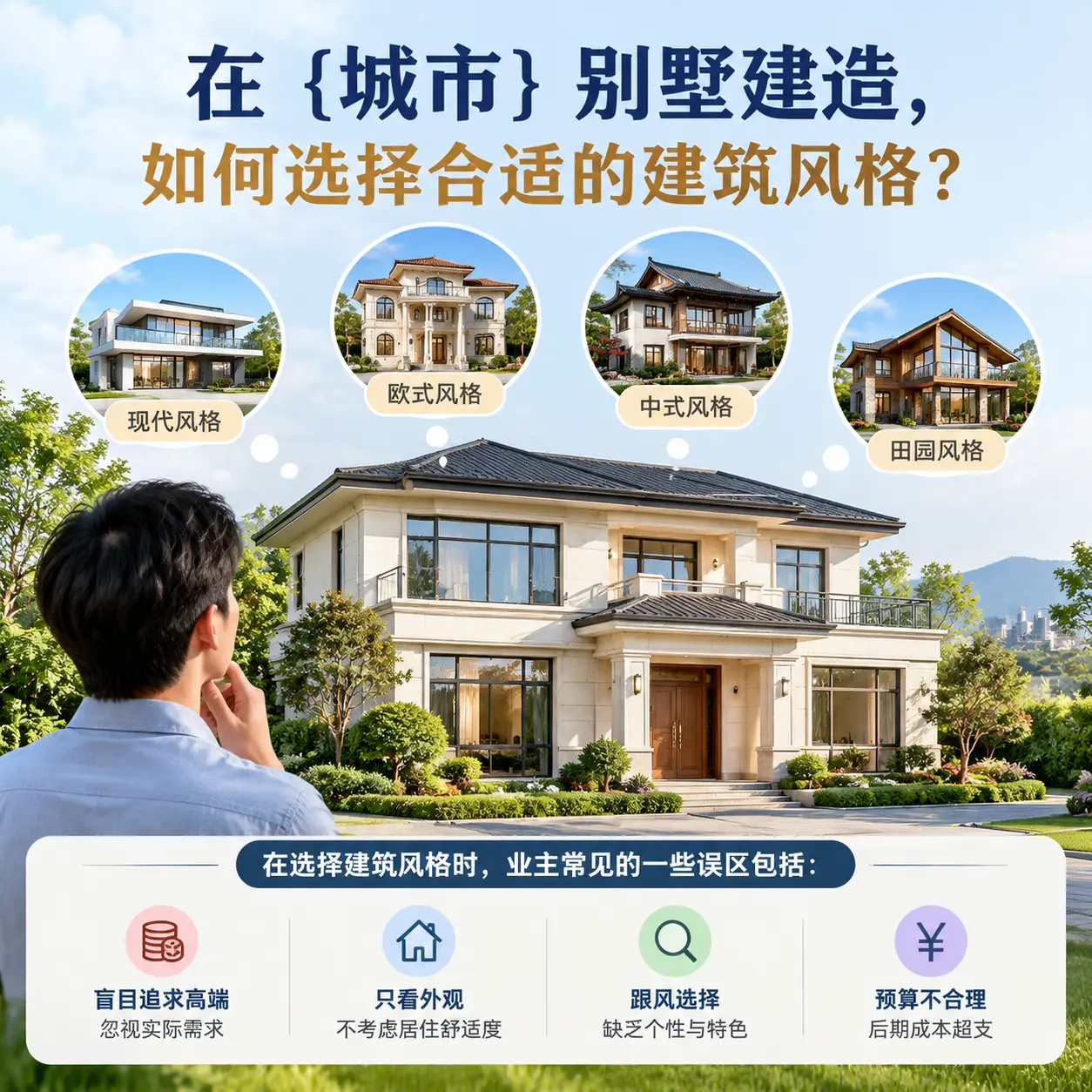 在 毕节 别墅建造，如何选择合适的建筑风格？